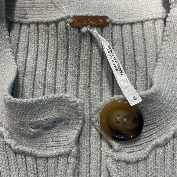 Free People Naiome Micro Vest Truthsyer Grey NWT Small - Picture 6 of 13